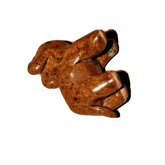 Vintage miniature brown cat pottery figurine - nc estate - Picture 4 of 5